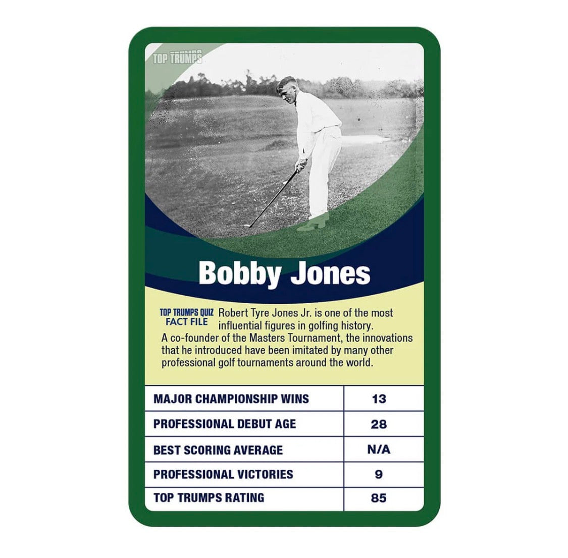 Top Trumps Greatest Golfers