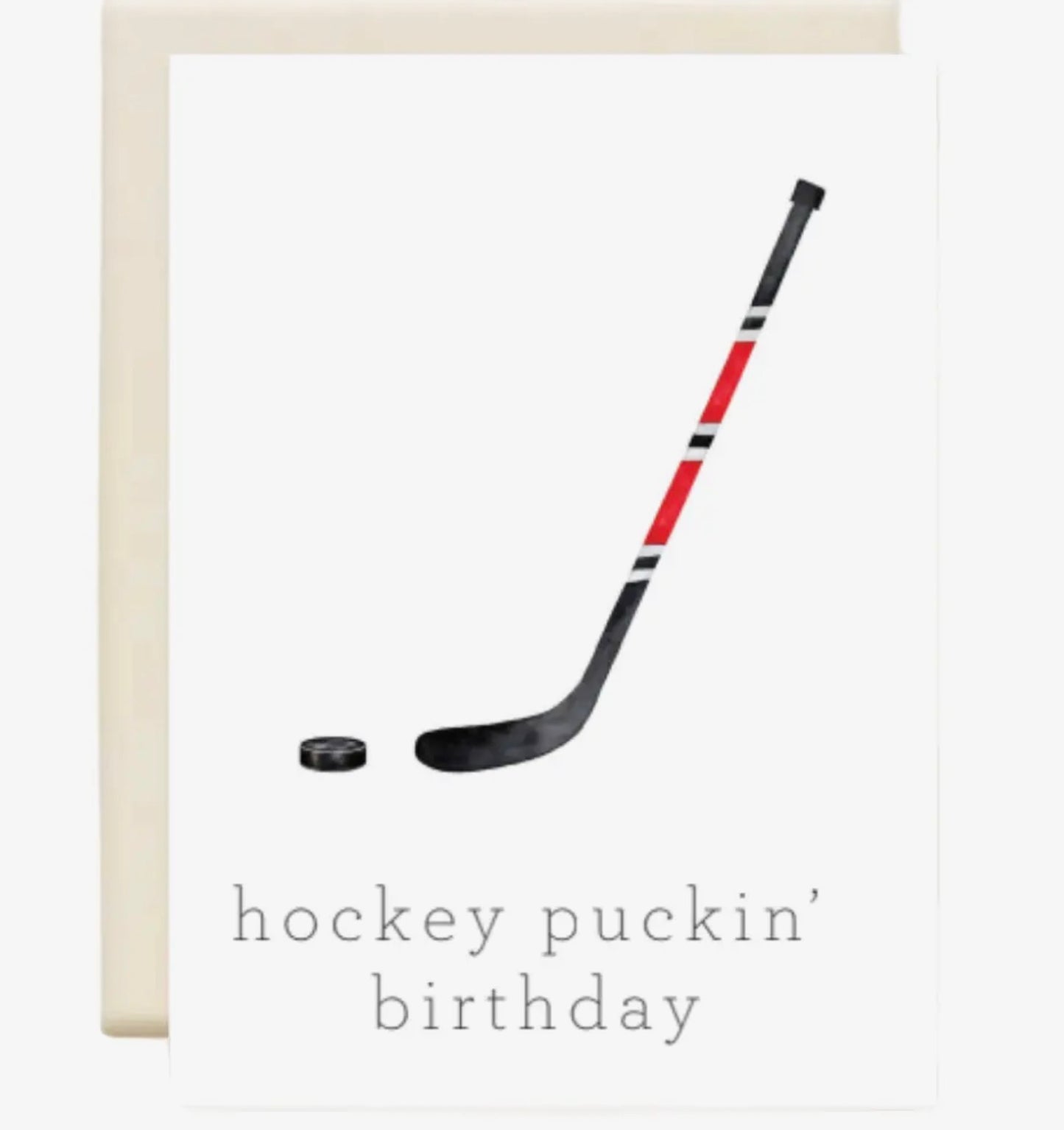 Hockey Puckin Birthday Card