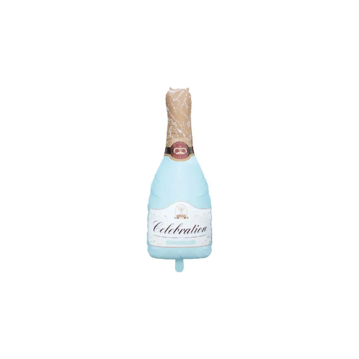 Blue Champagne Bottle