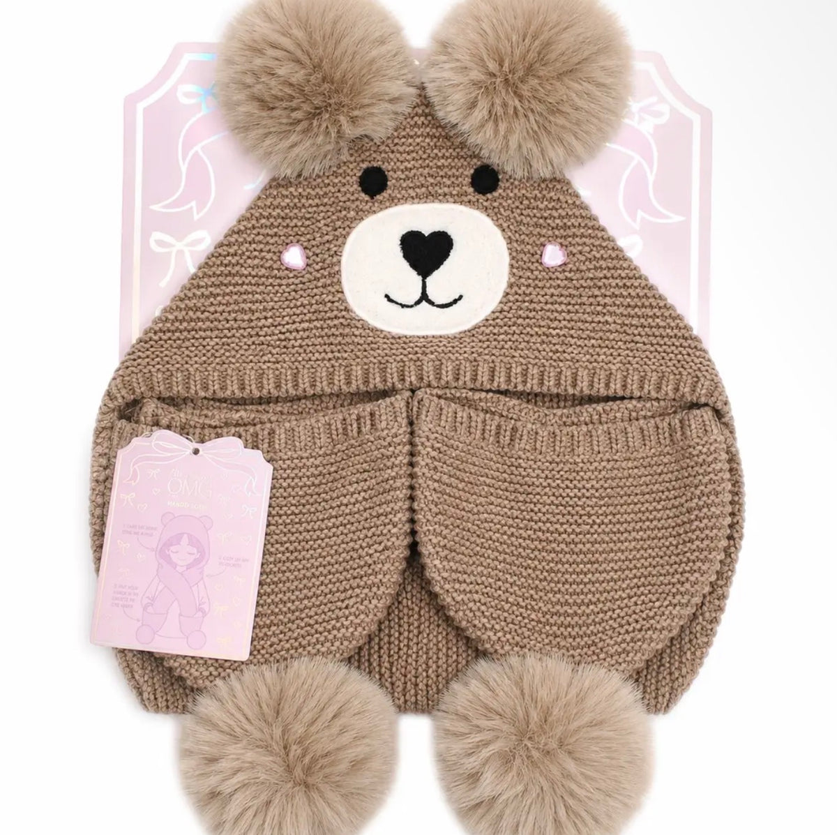 Miss Winny Teddy Hoodie Scarf