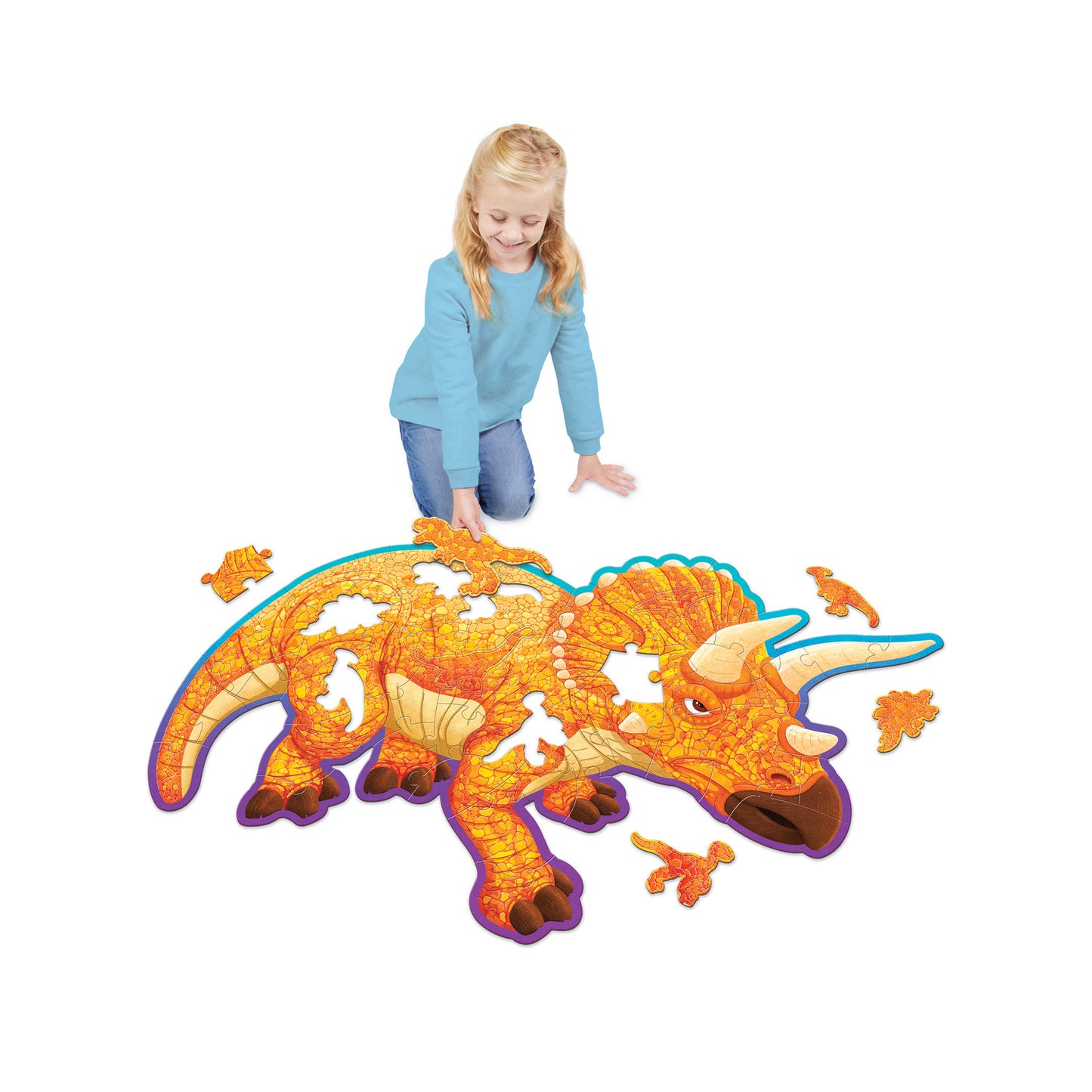 Shiny triceratops / floor puzzle