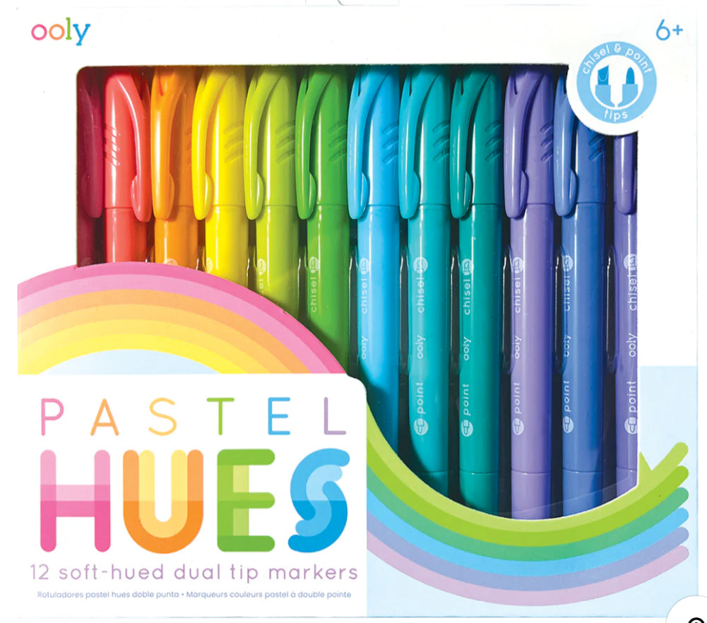Pastel hues markers