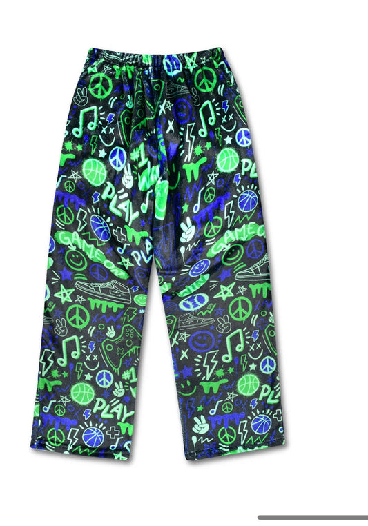 Graffiti Gamer plush pants