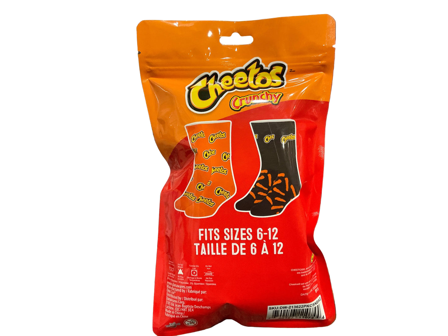 CHEETOS CRUNCHY FITS 6-12 SOCKS