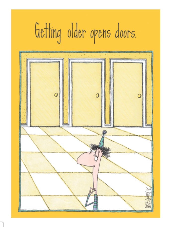 Getting older open doors.