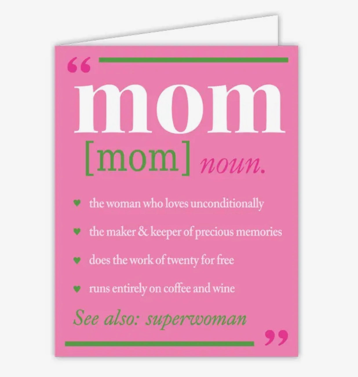 Mom (mom) noun.