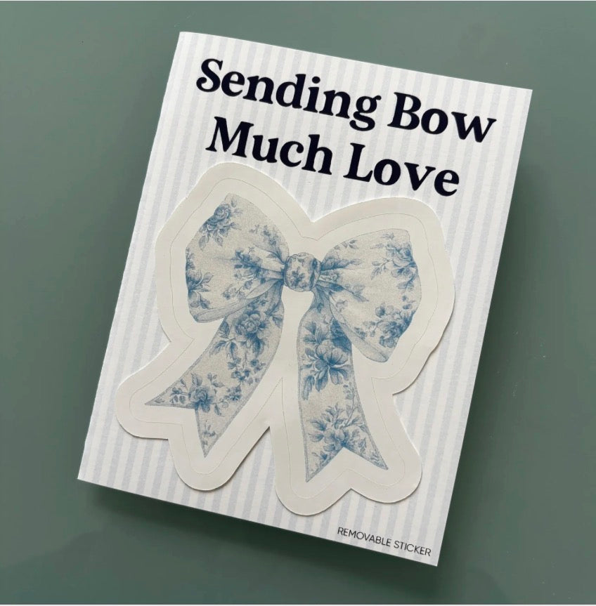 Sending Bow Much Love card