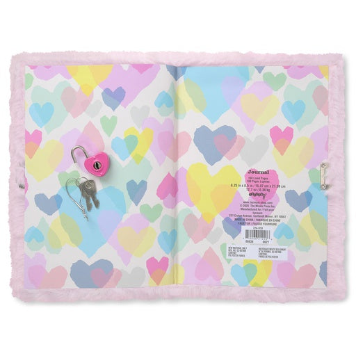 Heart lock and key journal