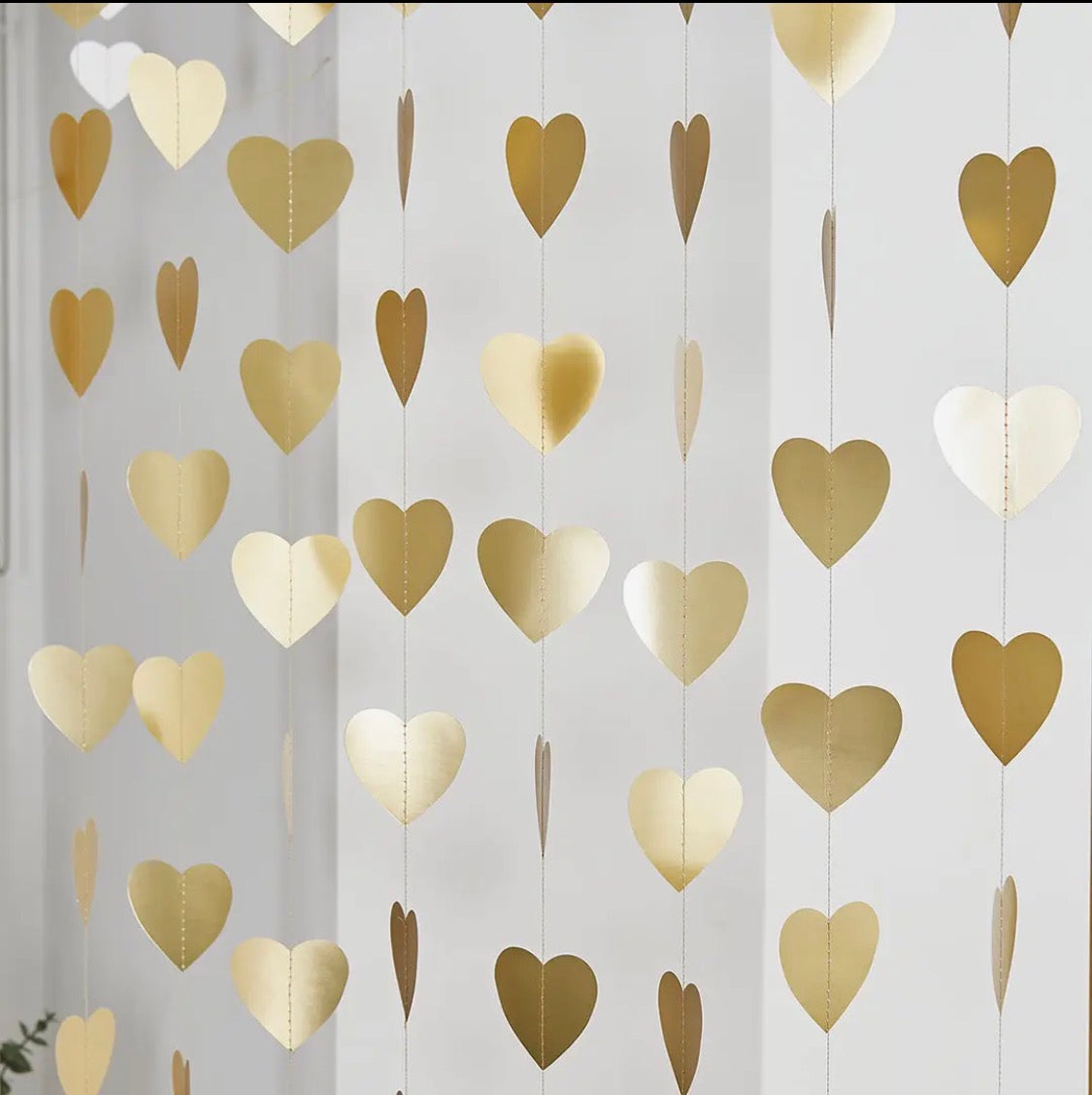 Gold Heart Banner