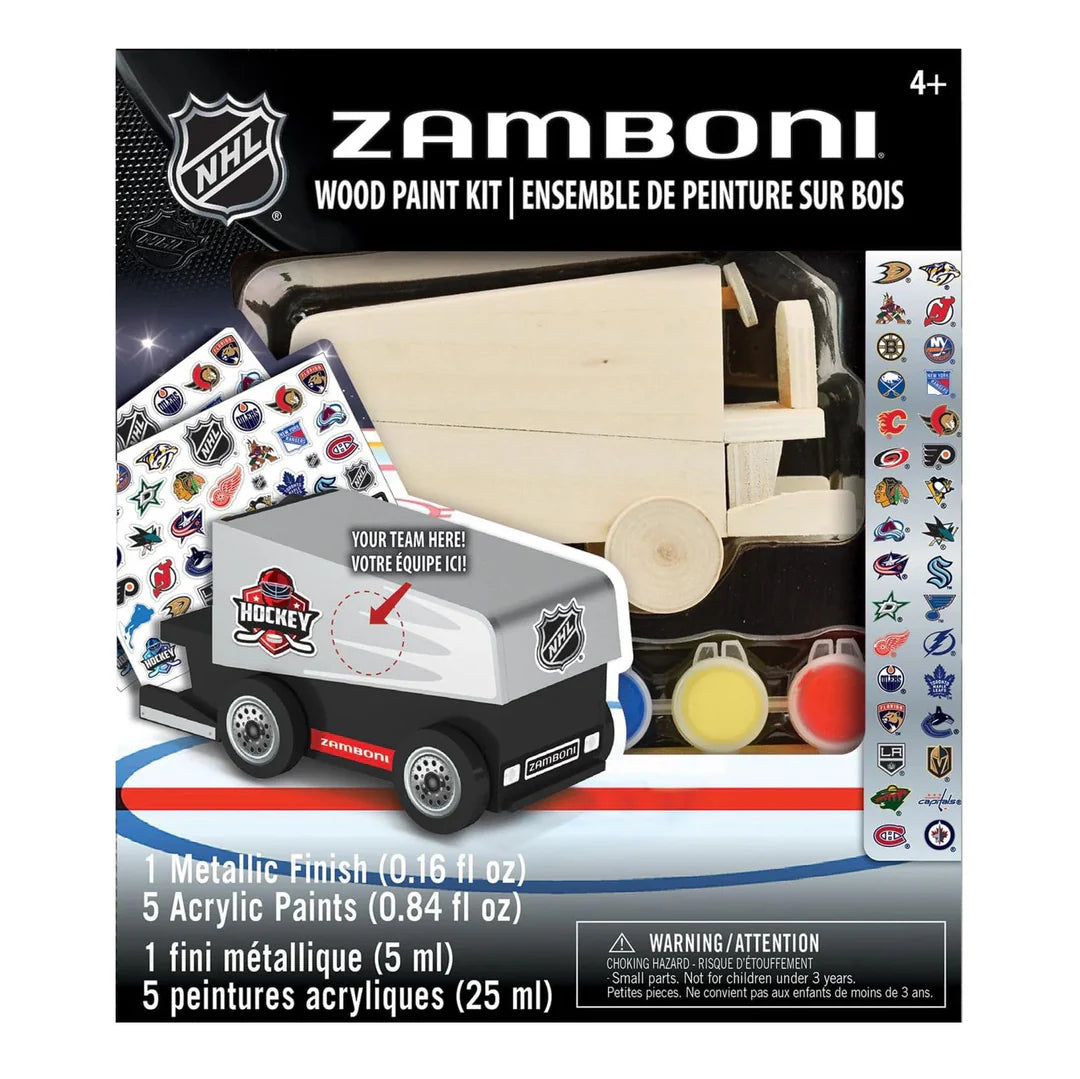NHL hockey Zamboni wood paint kid