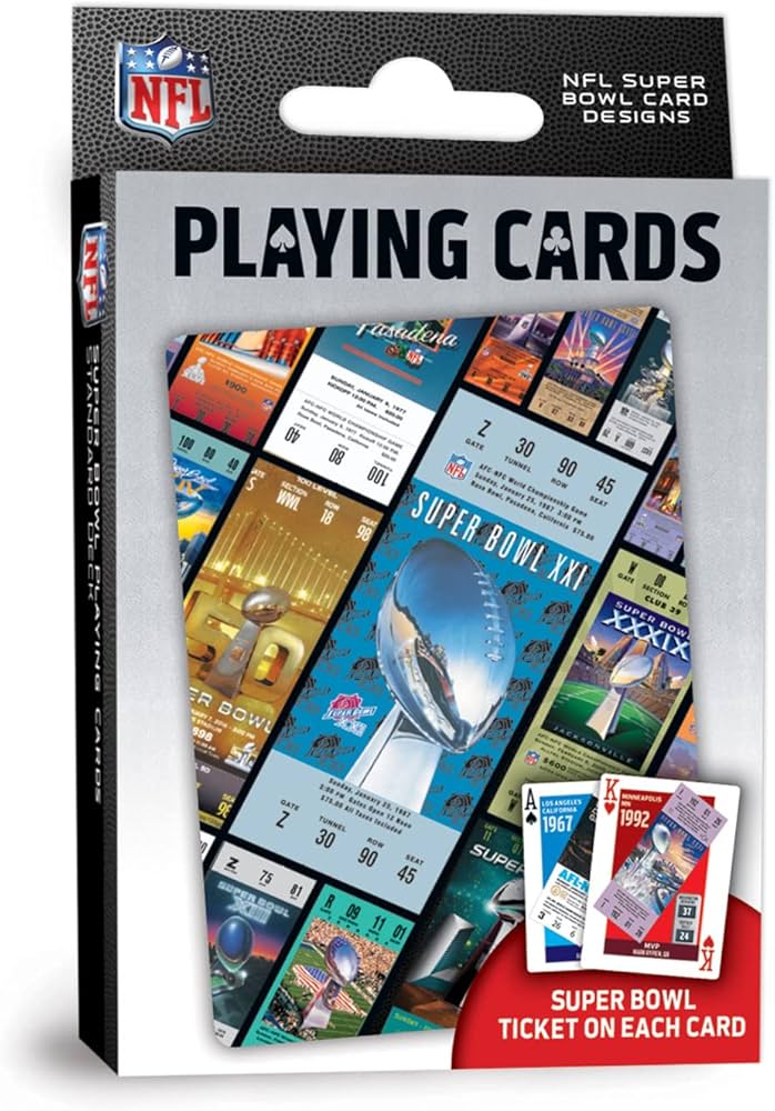 NFL Super Bowl playing cards