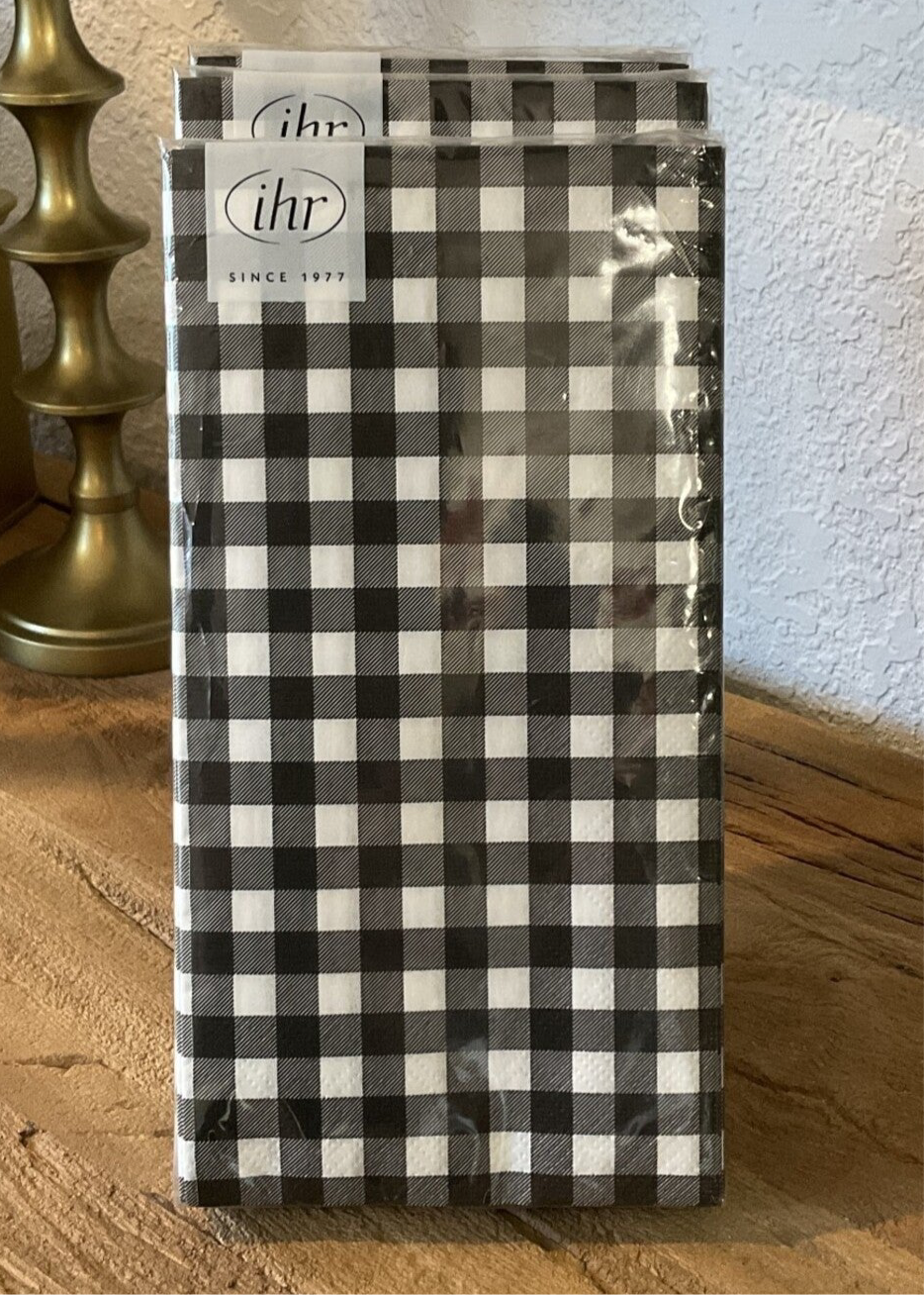 Guest Towel - Buffalo Check Black