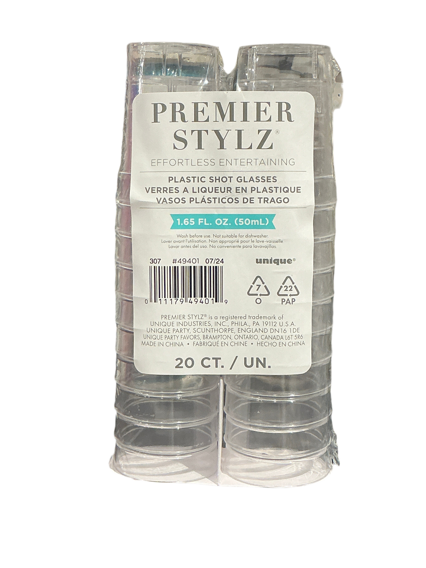 Plastic Shot glass 20ct