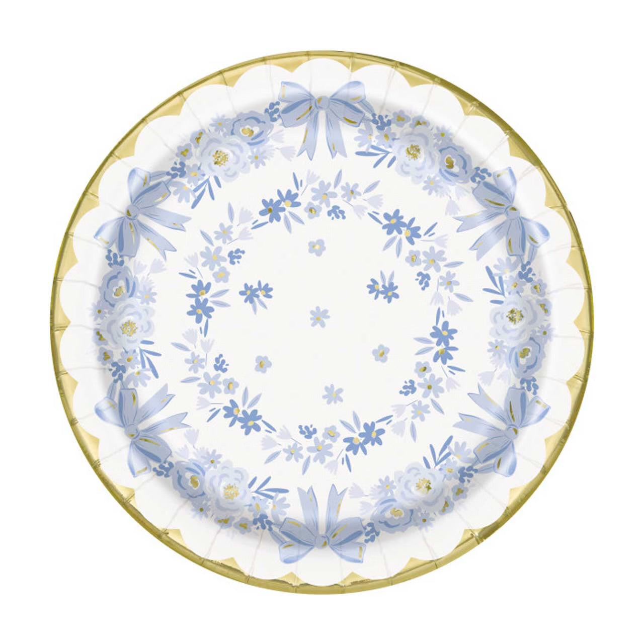 Dainty floral dessert plate