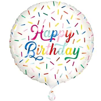 Sprinkles Happy Birthday Foil Balloon