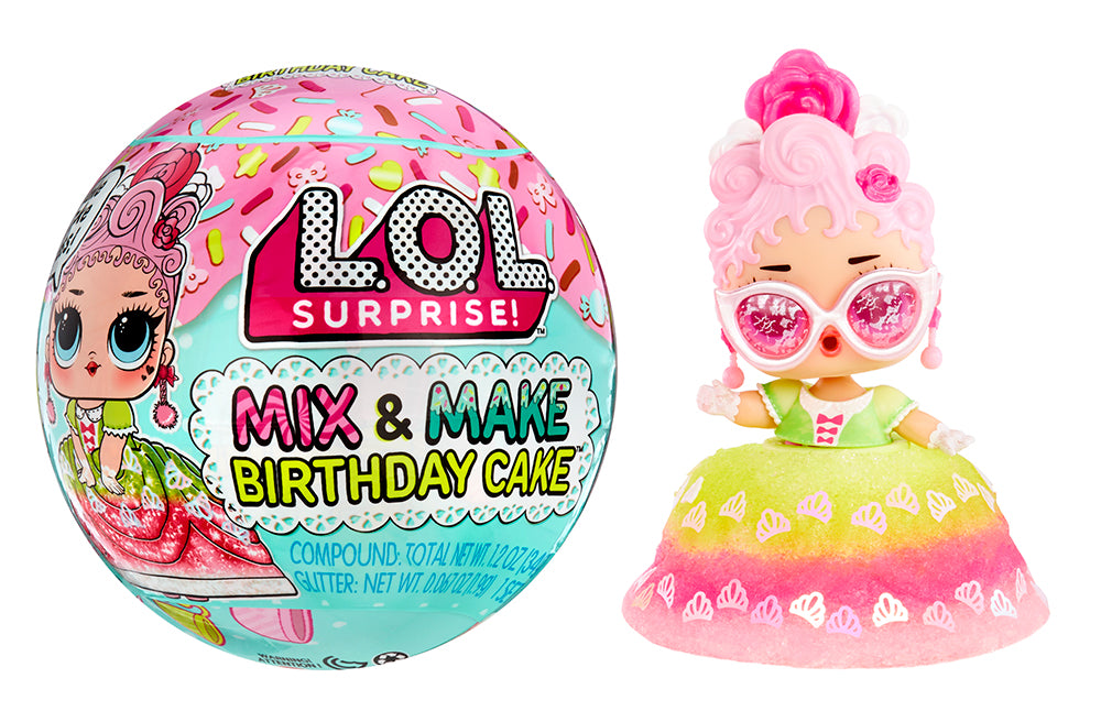 LOL surprise! Mix & make birthday cake