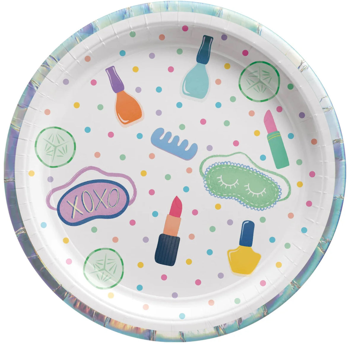 Spa Party Cake Plates - 8