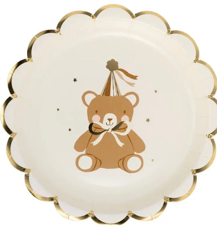 Teddy bear dessert plate