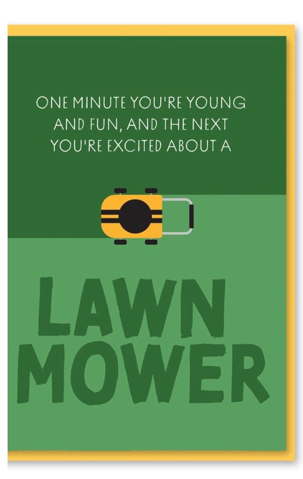 Lawn Mower Birthday Card
