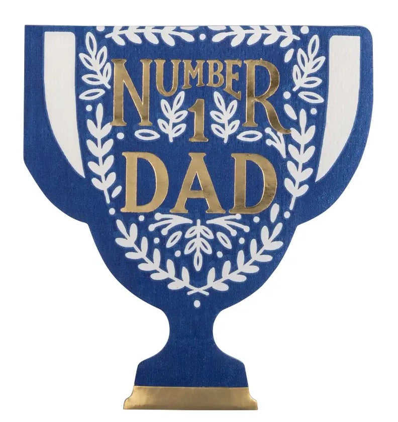 Trophy number 1 dad napkin