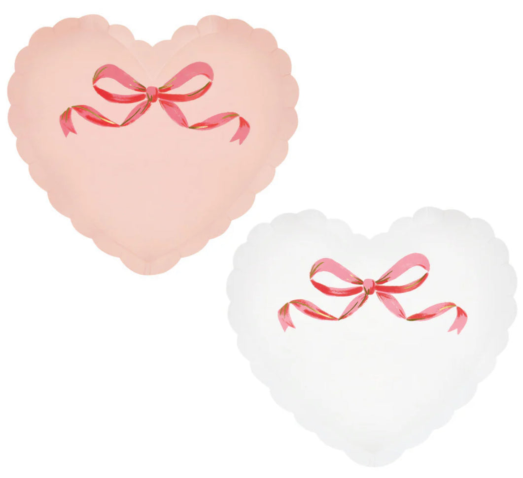 Coquette Heart Plates 8pk