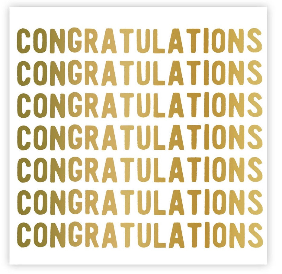 Beverage Napkins - Congratulations