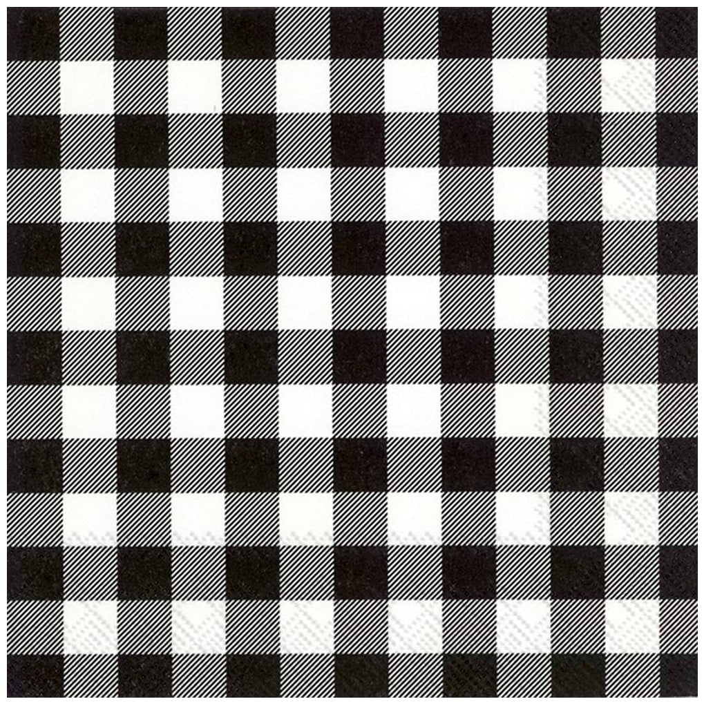 Buffalo Check Black Napkin