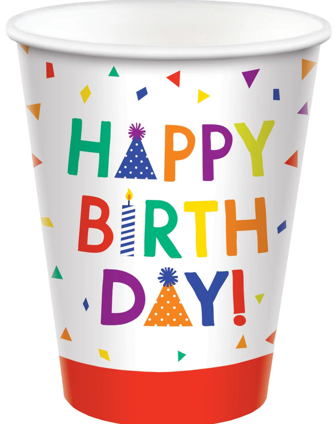 Confetti Time Birthday 9oz Paper Cups, 8c