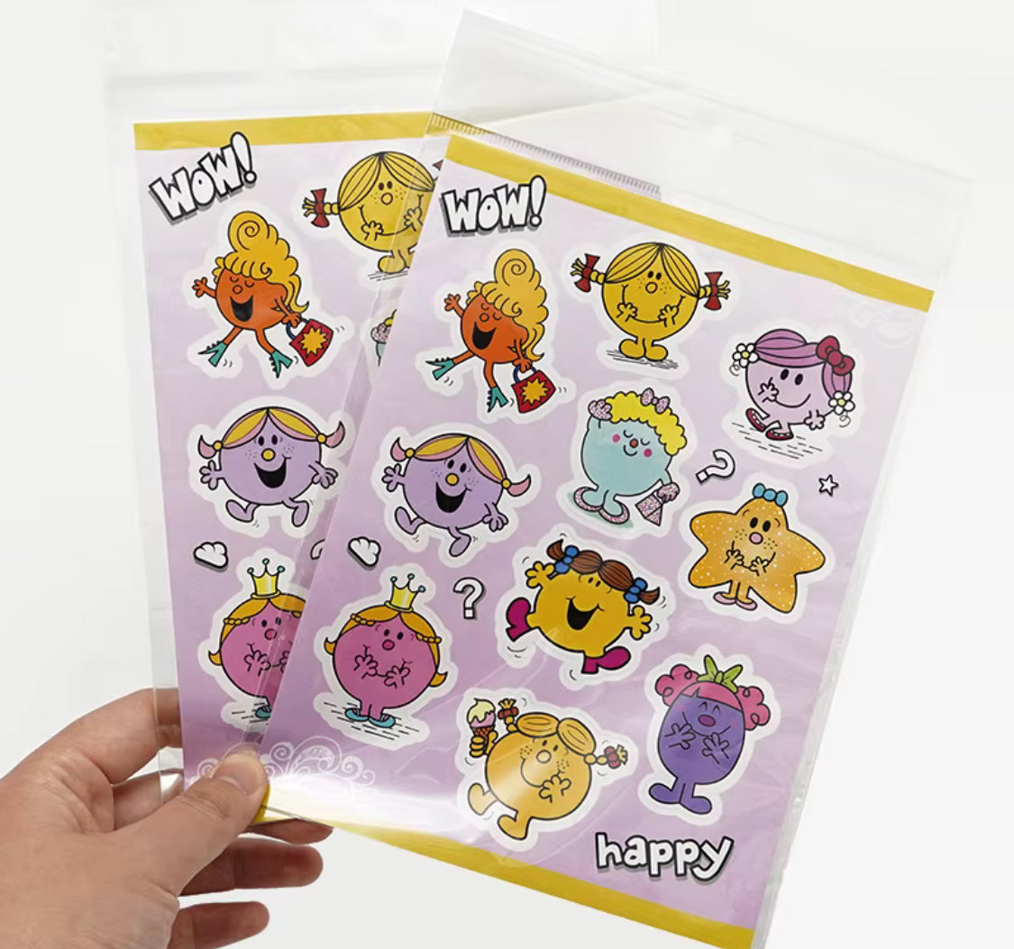 Wow happy stickers