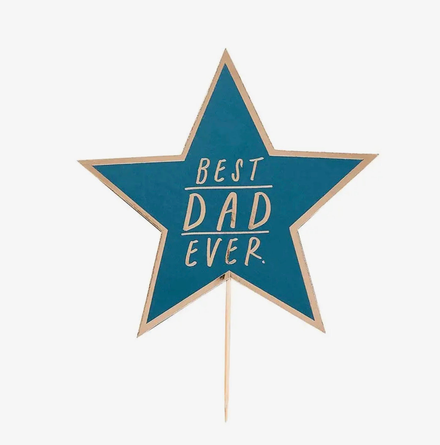 Best Dad Foiled Cake Topper