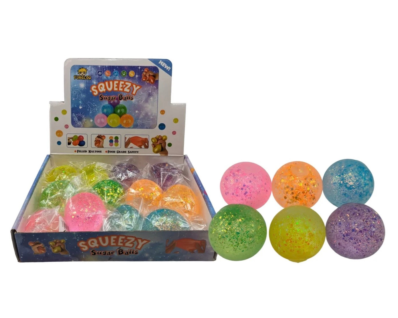 Glitter Sugar Ball Squishy