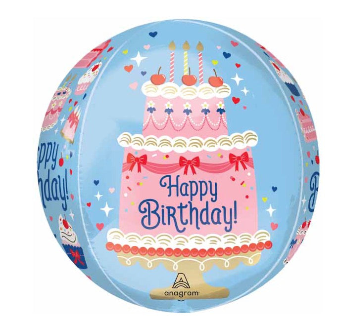 Cherry on top Orbz foil balloon