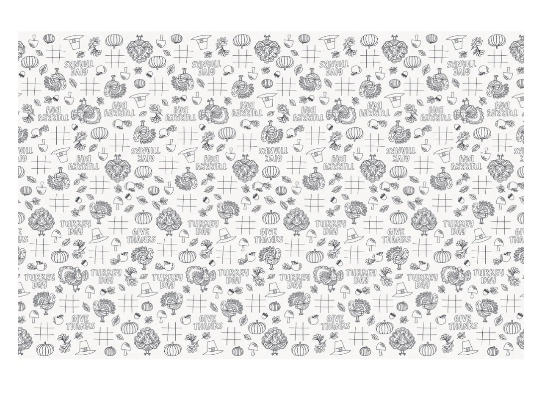 Turkey Day Paper Table Cover