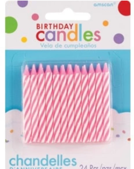 Pink candles