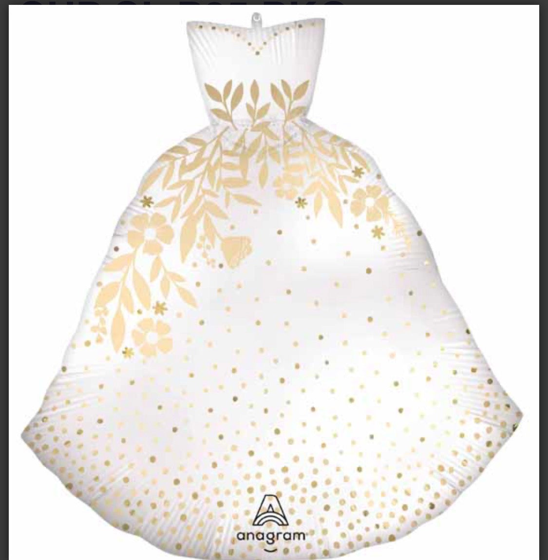 Wedding Dress Supershape Foil Balloon