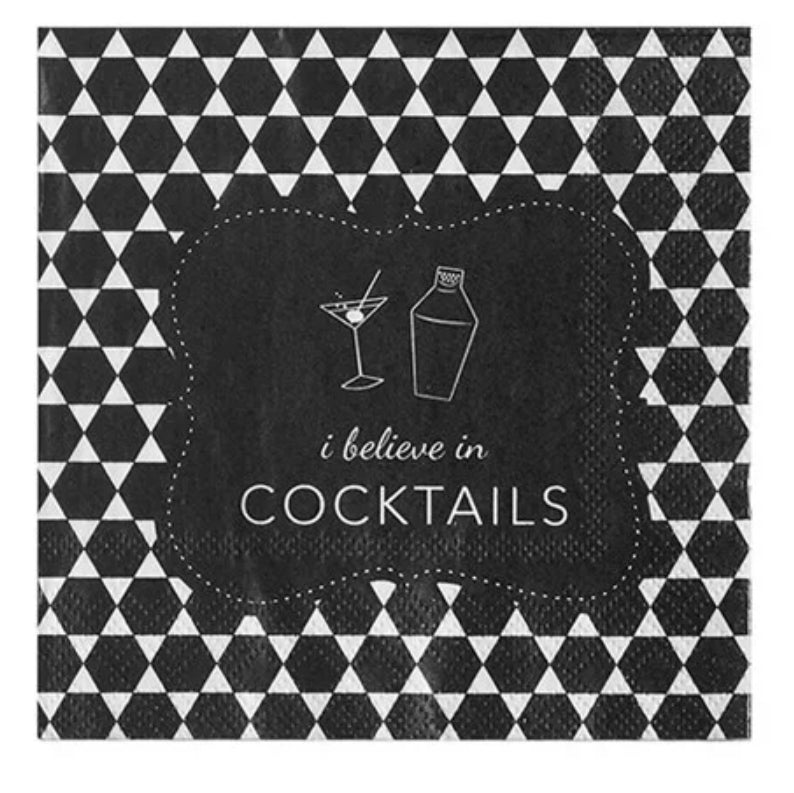I Believe In Cocktails Cocktail Napkin