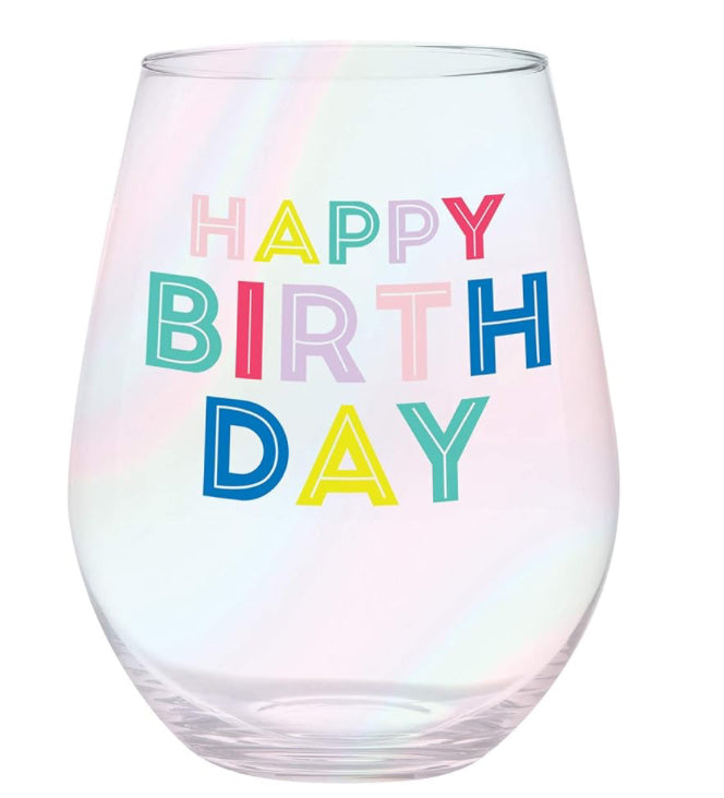 Happy Birth DAY Wine Glass