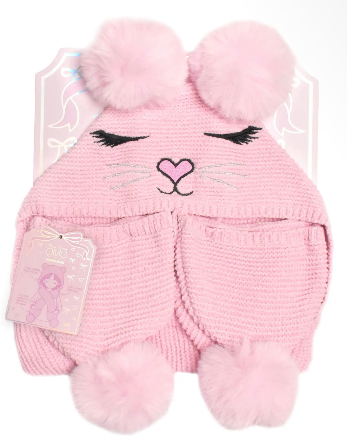 Miss Bella Kitty Hoodie Scarf