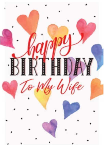 Happy birthday to my wife