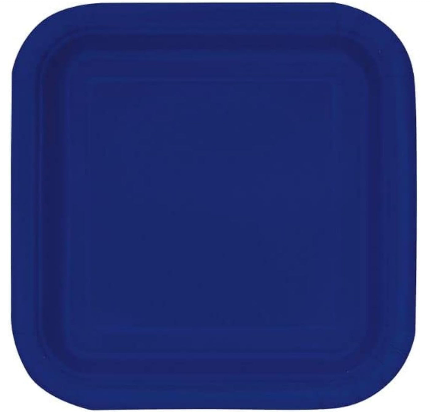 Navy Square Plate 9in