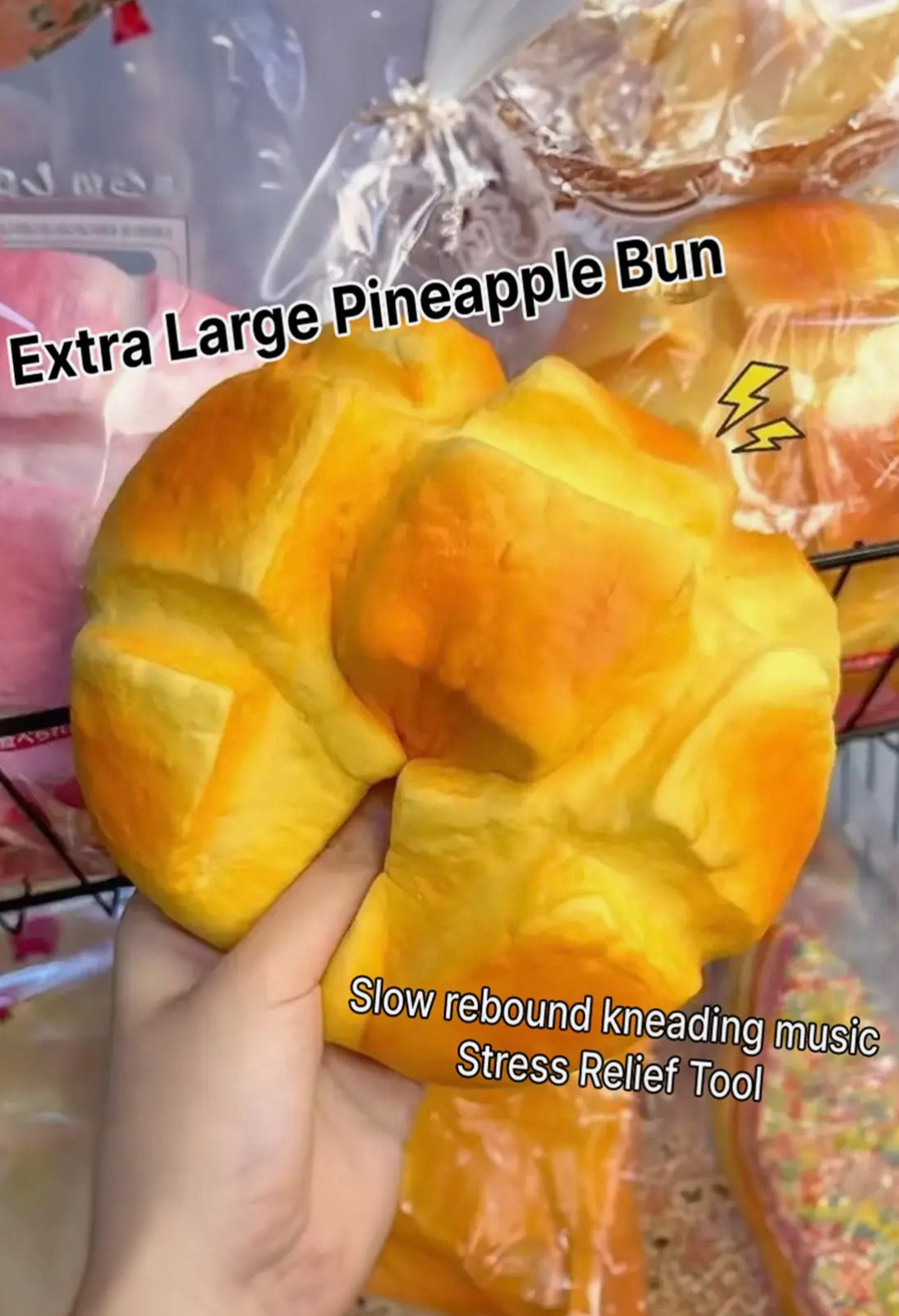 Extra Large Pineapple Bun Squishy Squeeze Toy