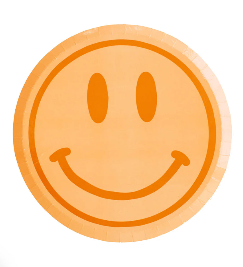 HAPPY FACE ICON DINNER PLATES BY MERI MERI