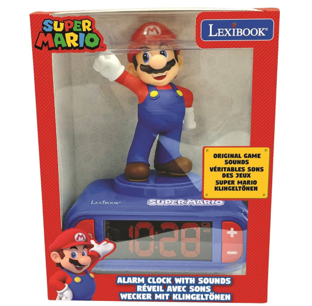Nintendo Super Mario Alarm Clock, from 3 Years, with LCD Digital Display