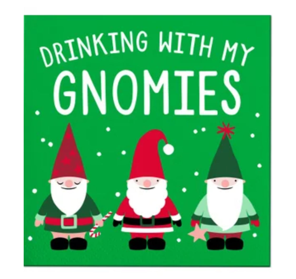 Gnomes, cocktail napkins