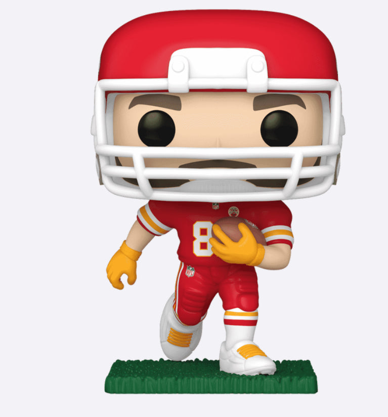Pop! Travis Kelce (Running) (Red and White Uniform)