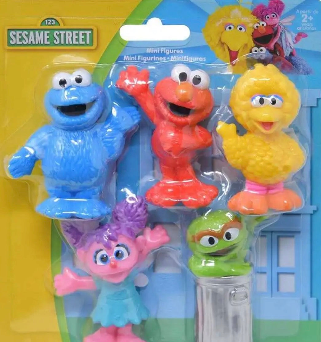 Seasame street 5 pack mini figurine