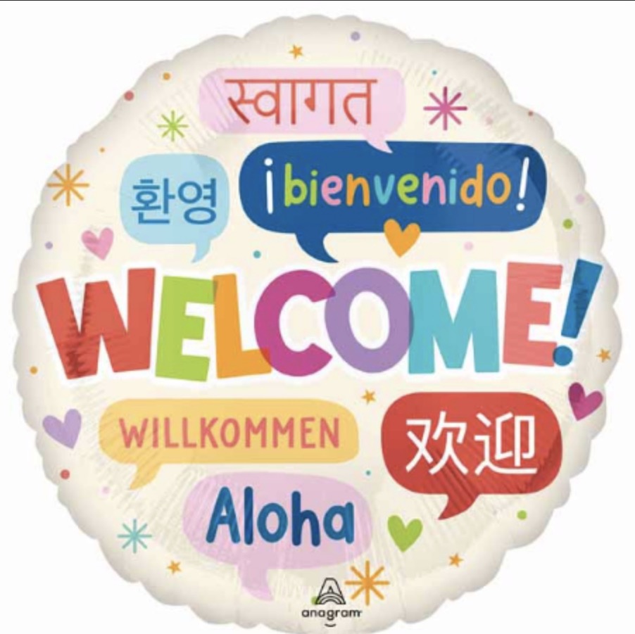 Welcome standard 17 in Foil Balloon