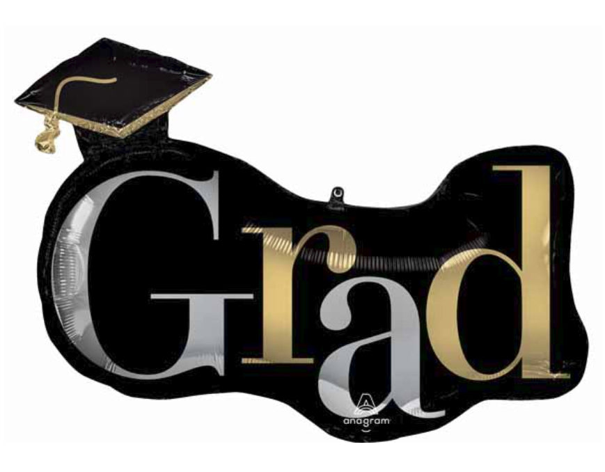 Class Dismissed Grad Foil Balloon
