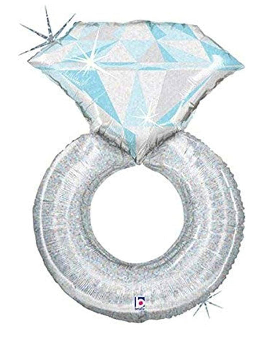 Silver Wedding Ring SuperShape Balloon