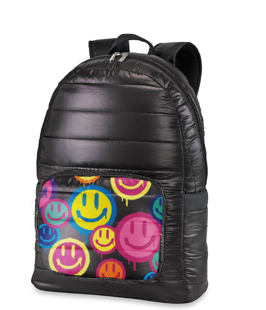Top Trenz Black Smile Backpack
